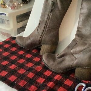 Brown Suede Boots